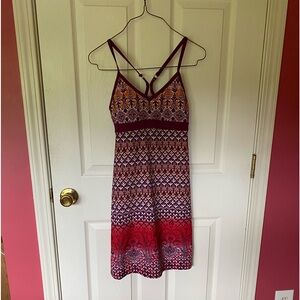 Sz Xxs ladies swim dress! Athleta! Excellent condition! Burg/gold/red floral!